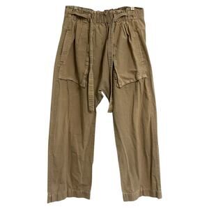 Free People Sky Rider Pant Women’s Size Medium Coastal Boho Linen Blend Baggy